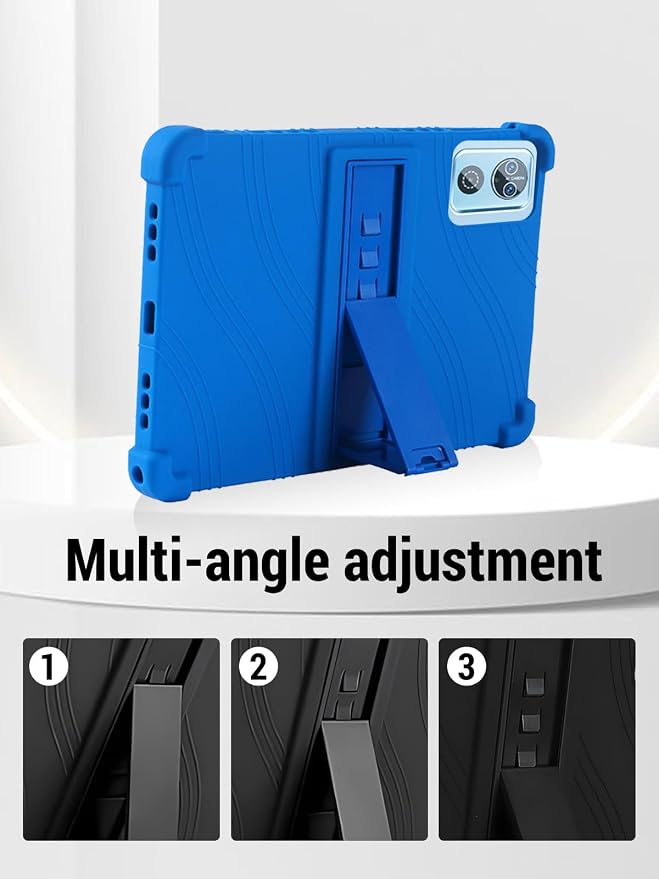 for DEERTiME E15 10 inch Android 15 Tablets Protective caseShockproof Lightweight Silicone Protective Cover with StandChild-Friendly ProtectionEasy to Clean DesignBlack