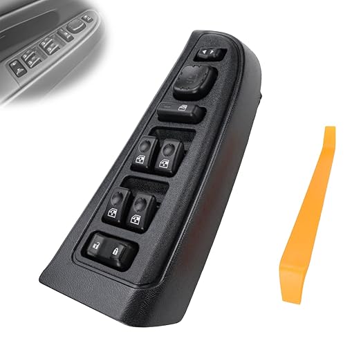 Flecto 15883319 Master Power Window Switch Driver Side with Folding Mirror, Compatible with Cadillac Escalade ESV/EXT & Chevy Silverado, Tahoe, Suburban & GMC Sierra, Yukon & Hummer H2, (2003-2006)