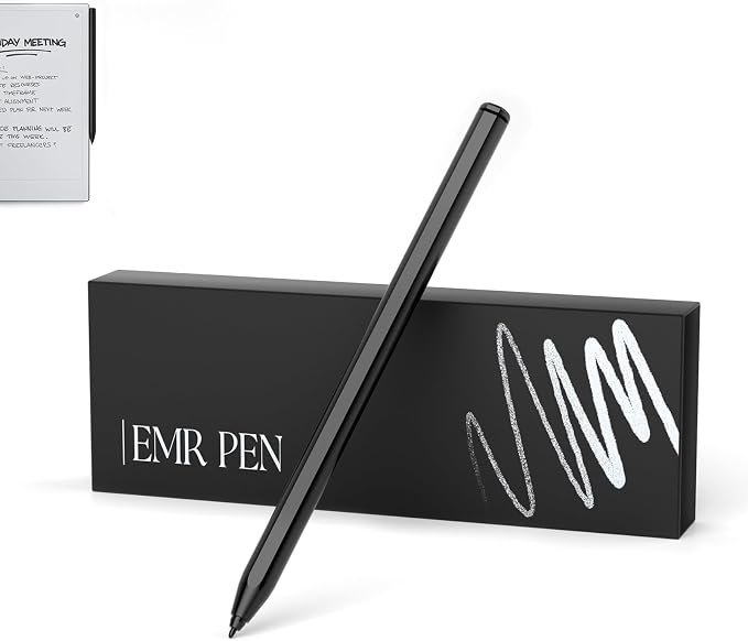 Magnetic Stylus Compatible with Remarkable 2 Pen with Eraser | 4096 Pressure Levels Palm Rejection Tilt Support ＆ 5 Tips Scribe Pen Compatible with Remarkable 2/1/ Kindle Scribe/Black