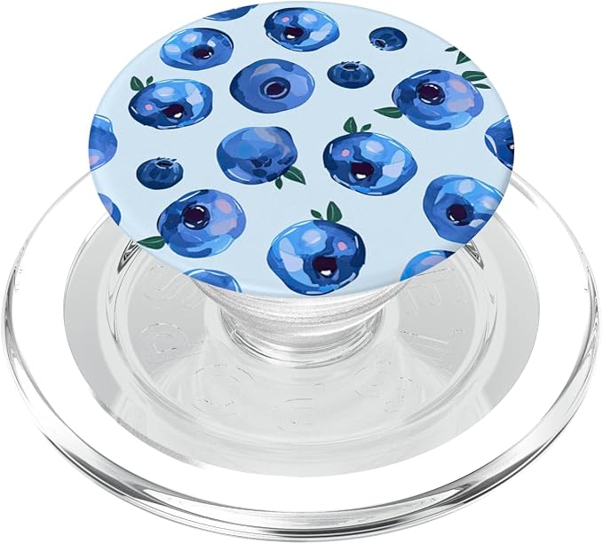 Blueberry Fruit Pattern PopSockets PopGrip for MagSafe