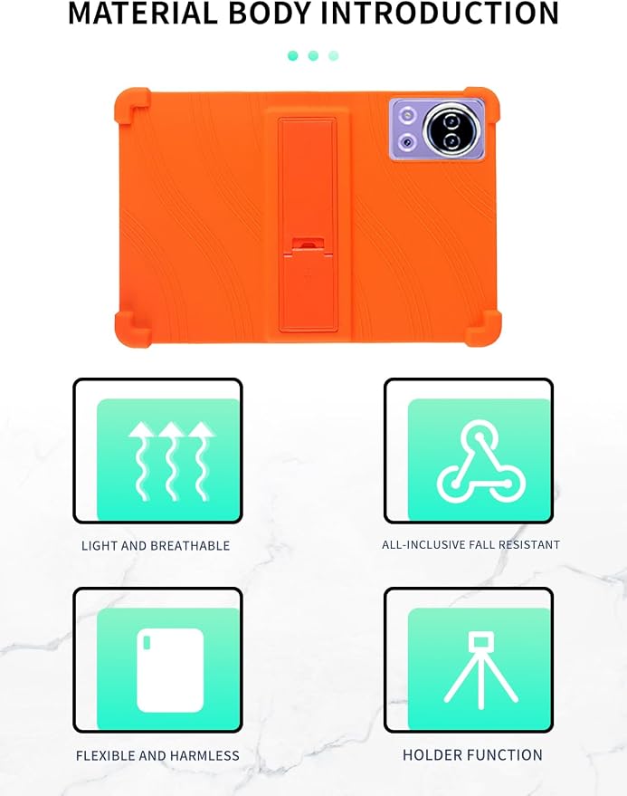 Case for SKYEGG K15 Tablet 11 inch Android 14 Tablets，WUNIAK Shock Proof Lightweight Stand Rubber Shell Protective CoverKids Friendly Soft Silicone Adjustable Stand CoverBlack