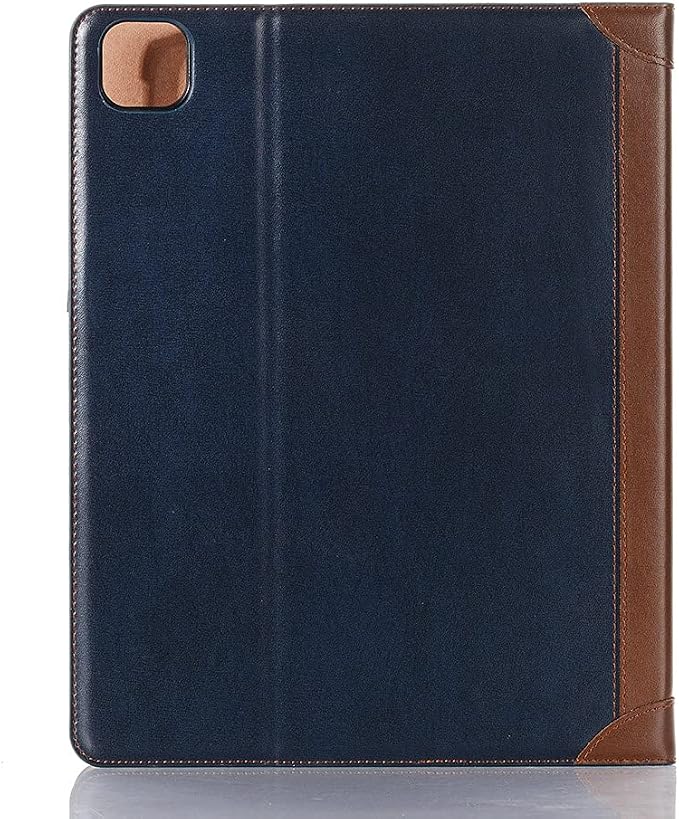 iPad Pro 13'' (M5 2025) (M4 2024) Case DMaos Vintage Book Synthetic Leather Stand Folio Smart Cover Auto Sleep/Wake Business Document Card Holder - Black