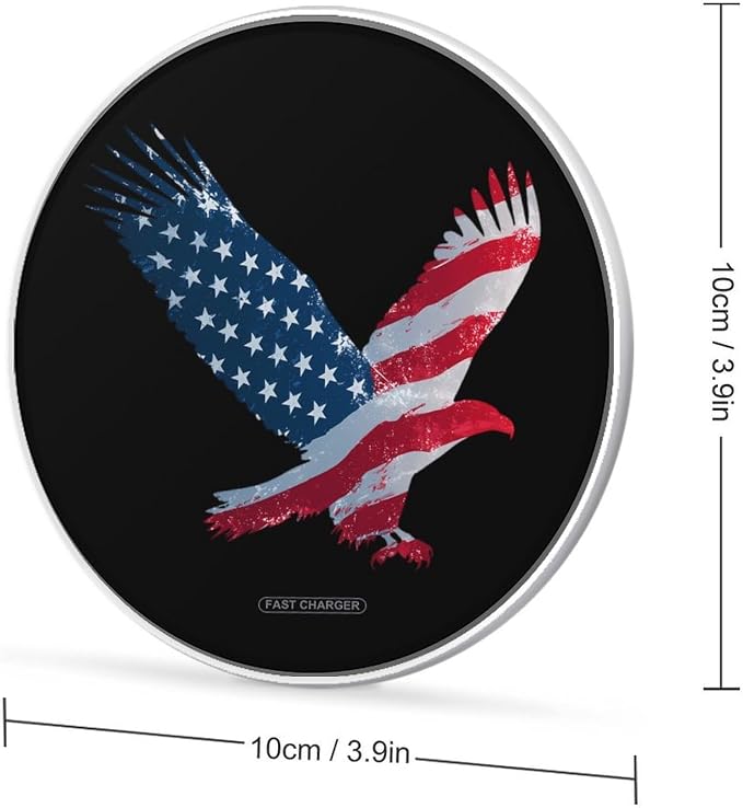 USA Ea-gles Wireless Charger Portable Charging Pad | LightweightAll Smartphone