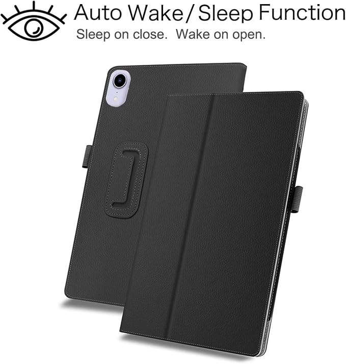 Folio Case for Onn 12.1 Inch Pro Tablet 2024 Model - Folding Slim PU Leather Protective Cover (Black)