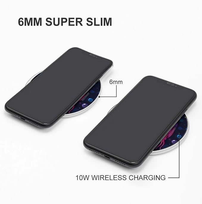 Colorful Squid Ocean Animal Wireless Charger Portable Charging Pad | LightweightAll Smartphone
