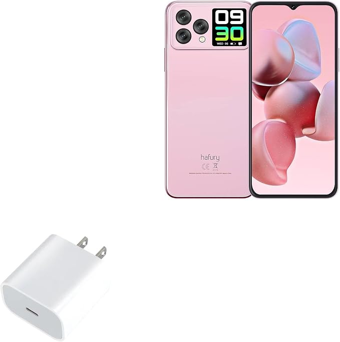 BoxWave Charger Compatible with Cubot Hafury V1 - PD GAN miniCube (30W) 30W Tiny PD GAN Type-C Wall Charger - Winter White