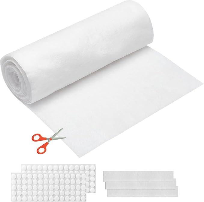 MERV 13 Filter Material, 23 Ft² Electrostatic Media Cut to Fit Air Filters