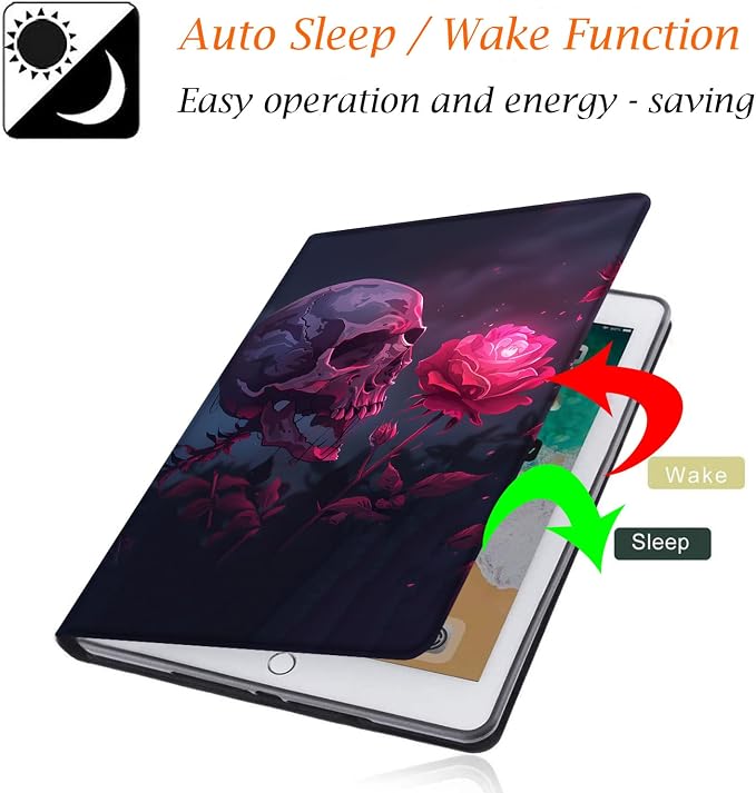 Case for Samsung Galaxy Tab A9 Plus 11 2023 Multi-Viewing Angles with Automatic Sleep/Wake Function for Samsung Galaxy A9+Tablet (SM-X210/X216/X218) American Flag Wolf