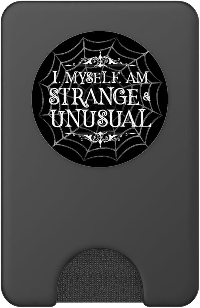 I Myself Am Strange &amp Unusual Spider Spider Web Arachnid PopSockets Adhesive PopGrip