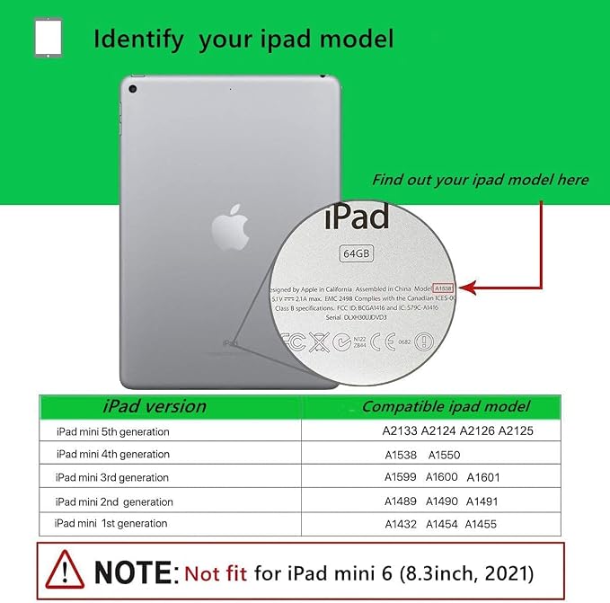 Kids Case for iPad mini 5 4 3 2 1Shockproof Protective Silicone Cover for Apple 7.9 inch Kids iPad mini/Mini 2/Mini 3/Mini 4/Mini 5 Case with Stand Handle (Blue)