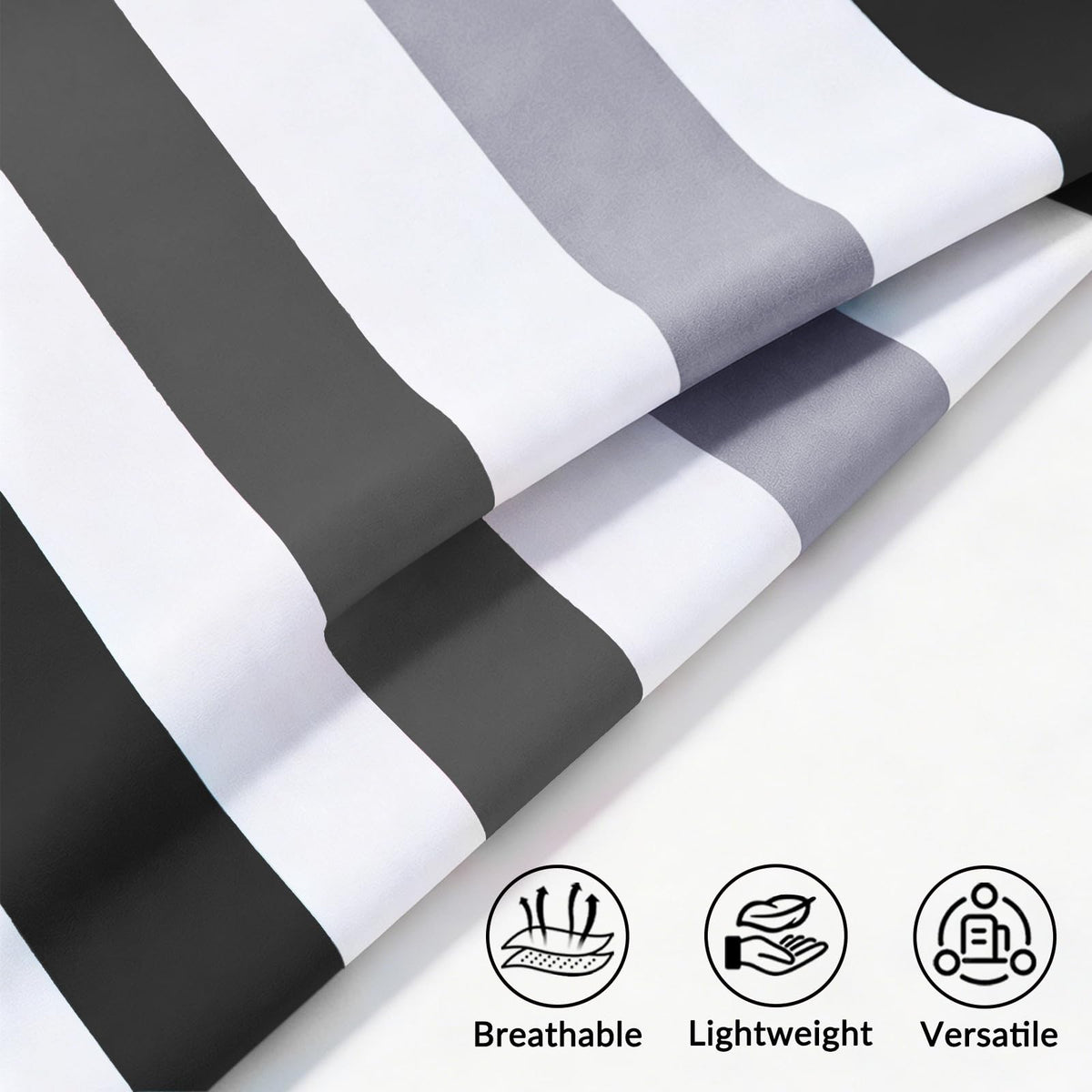 Exclusivo Mezcla Microfiber Quick Dry Beach Towel, Oversized Lightweight Sandfree Pool Towel for Swimming Camping Travel with Bag (Black, 35x70 Inches)