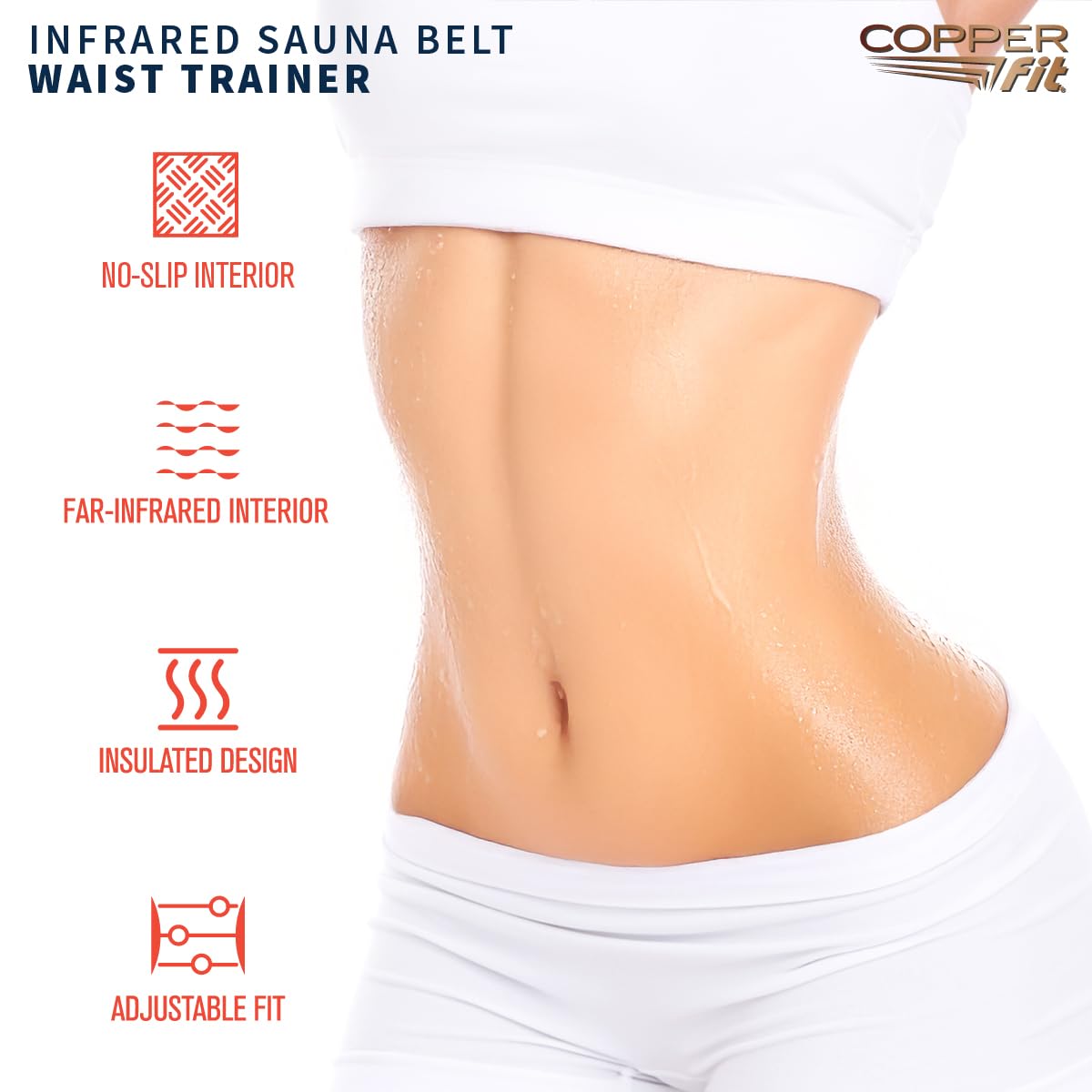 Copper Fit Infrared Sauna Belt – L/XL