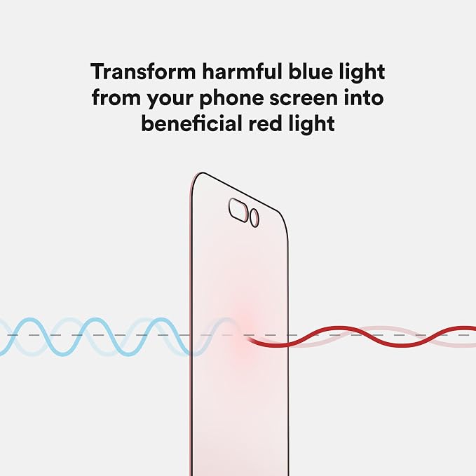 BodyGuardz Red Light Converter Screen Protector – Passive Red Light Therapy for Face - Promotes Better Sleep Healthier Skin Reduced Eye Strain – 9H Tempered Glass Easy Install (Galaxy S26)