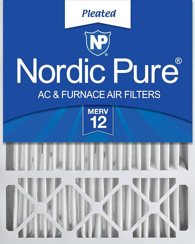 Nordic Pure 16x25x5 Honeywell/Lennox Replacement MERV 12 Air Filter 1 Pack