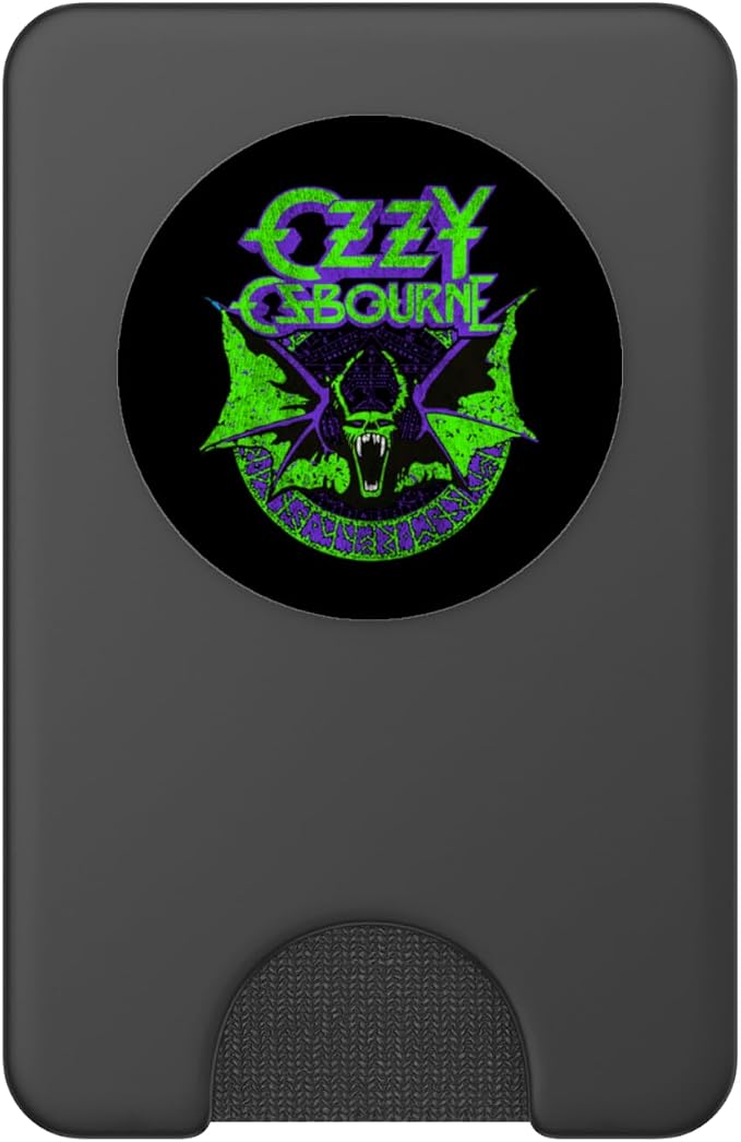 Ozzy Osbourne Bat Circle Neon PopSockets PopGrip for MagSafe