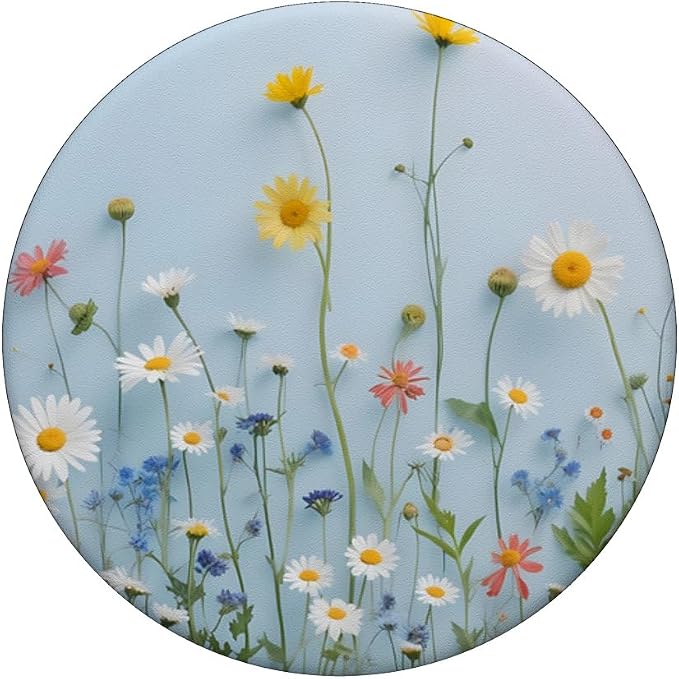 Mixed Flower Bouquet Floral Pattern PopSockets PopGrip for MagSafe