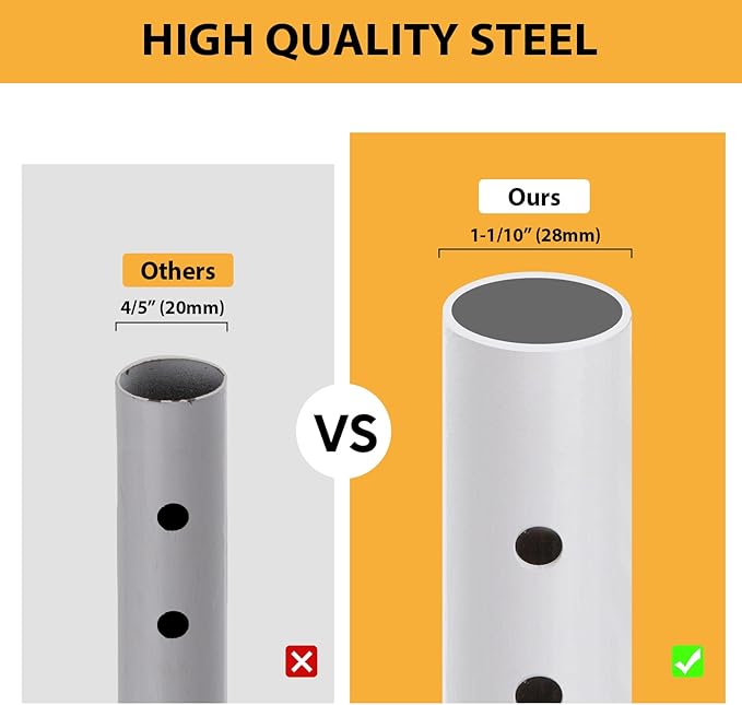 PBHEPJ Sliding Door Security Bar, 18.5-51 inch Adjustable Patio Door Security bar with Rubber Tips, Multi-use Window Security Bars, Sliding Door Stopper, White, 2 Pack