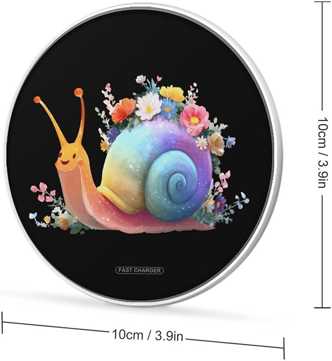 Rainbow Snail Wireless Charger Portable Charging Pad | LightweightAll Smartphone