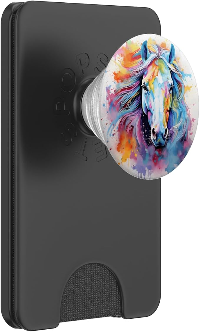 Elegant Horse Lover Horses Design PopSockets PopGrip for MagSafe