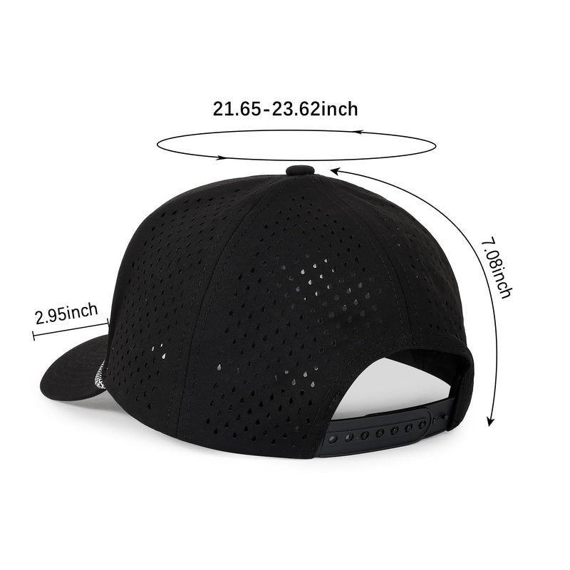 Quick Dry Baseball Cap Snapback Hats Mesh Trucker Hat for Men Women Water-Resistant Outdoor Golf Hat Ball Cap