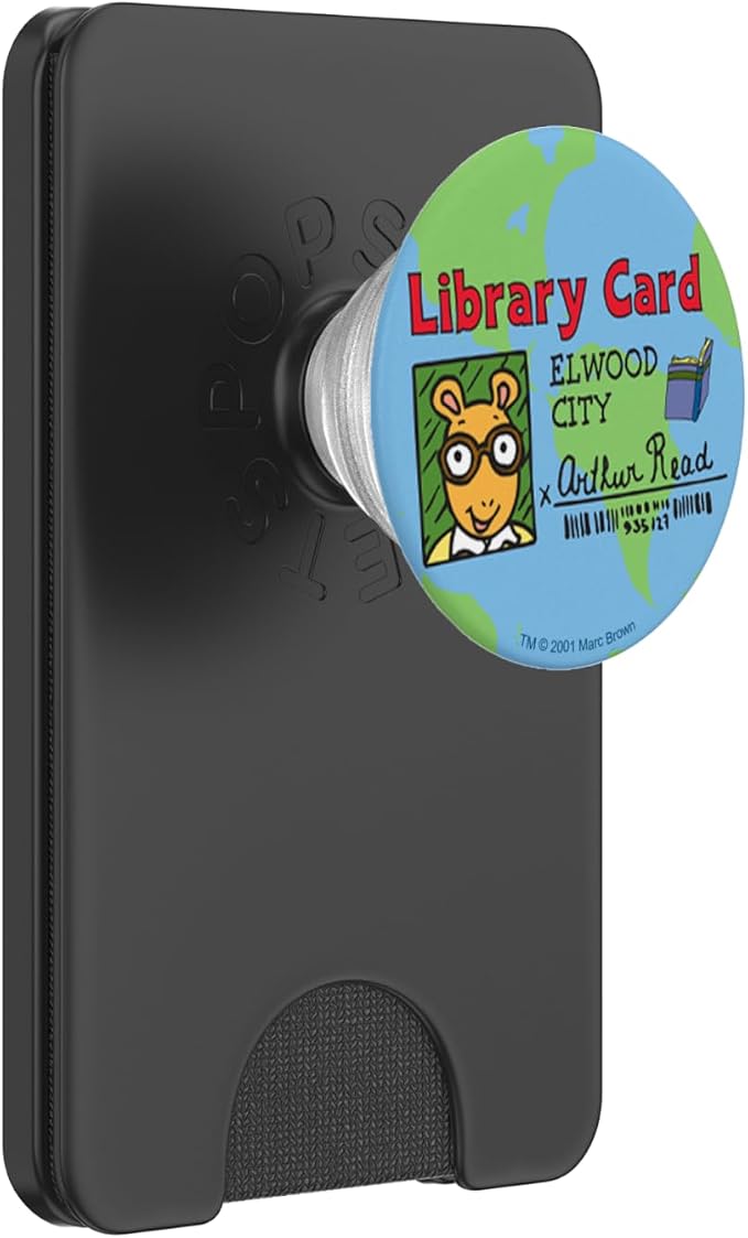 Arthur Globe Library Card PopSockets Adhesive PopGrip