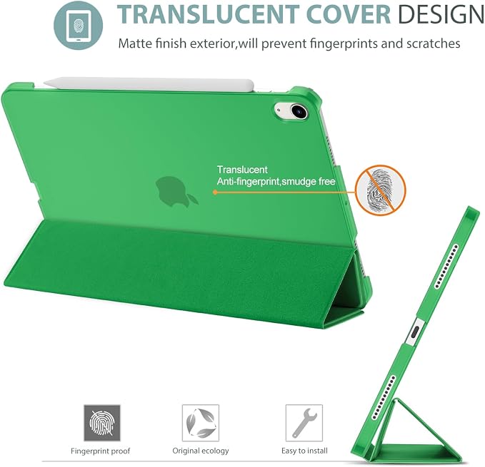 ProCase Smart Case for iPad Air 11-inch M4/M3/M2 &amp Air 10.9 5th/4th Gen | Hard Back Cover with Auto Sleep/Wake Slim Lightweight Case for iPad Air 11 2026/25/24 &amp 10.9 2022/2020-Aqua