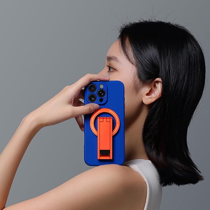 Phone Tripod Stand for 17 16 15 Foldable Aluminium Bracket with Desktop/Handheld Portable Travel Phone Holder