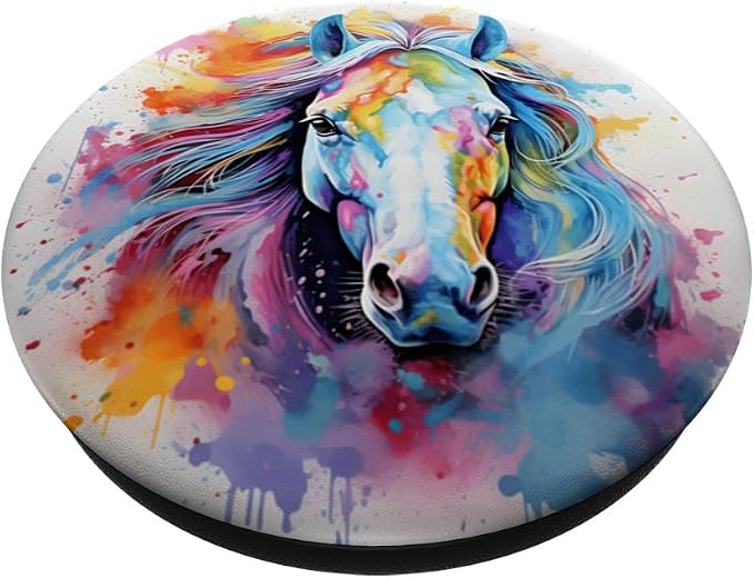 Elegant Horse Lover Horses Design PopSockets PopGrip for MagSafe