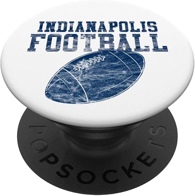 Indianapolis Football on White PopSockets PopGrip: Swappable Grip for Phones &amp Tablets