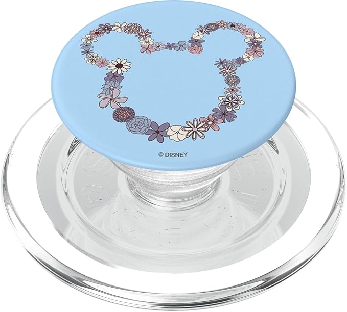 Disney Mickey Mouse Ears Floral Outline PopSockets Adhesive PopGrip