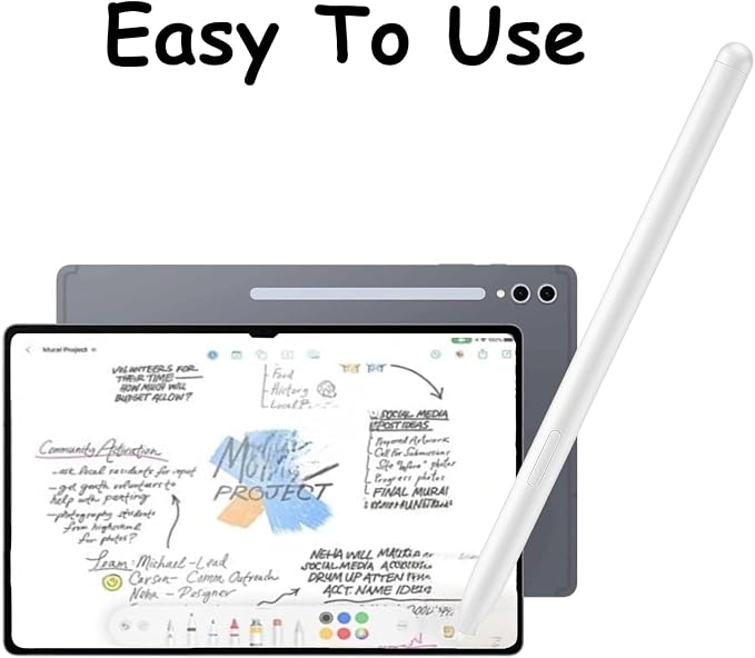 Galaxy Tab S10 Ultra S Pen Replacement for Samsung Galaxy Tab S10 UltraTab S10+S10 Lite Stylus Pen Replacement for Galaxy Tab S10 Ultra S Pen with Tips/Nibs (Black)