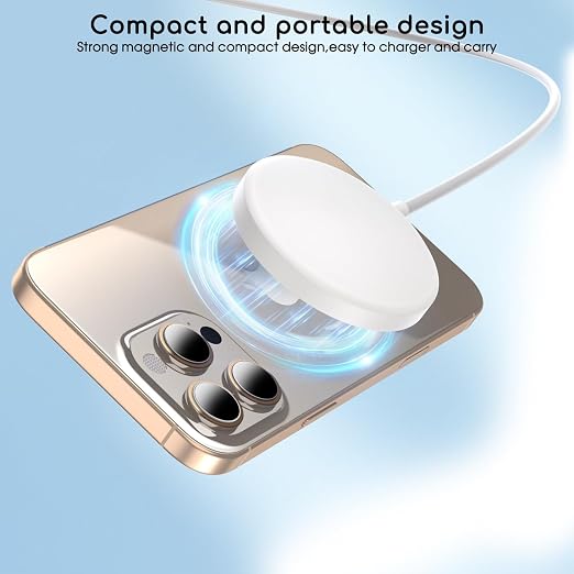 Magnetic Wireless Charger for iPhone 2Pack 6FT [Apple MFi Certified]Mag-Safe Charger Cable Wireless Magnetic Charging Cord with USB C Fast Charging Block for iPhone Air/17/17 Pro/17 Promax/16/16Plus