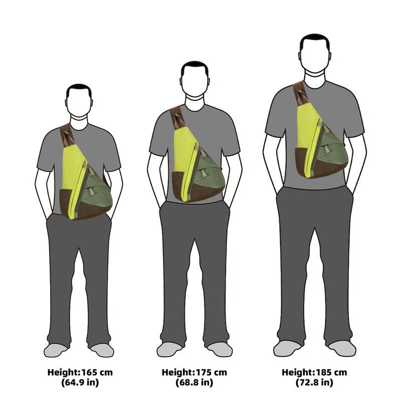 KL928 Nylon Sling Bag - Small Crossbody Backpack Shoulder Casual Daypack Multipurpose Rucksack for Men Women