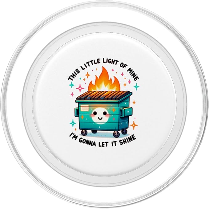 Snarky Dumpster Fire PopSockets Adhesive PopGrip