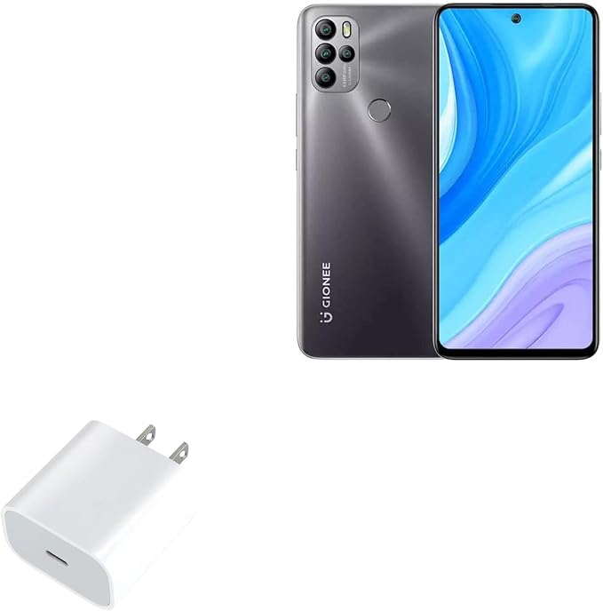 BoxWave Charger Compatible with Gionee M15 - PD GAN miniCube (30W) 30W Tiny PD GAN Type-C Wall Charger - Winter White