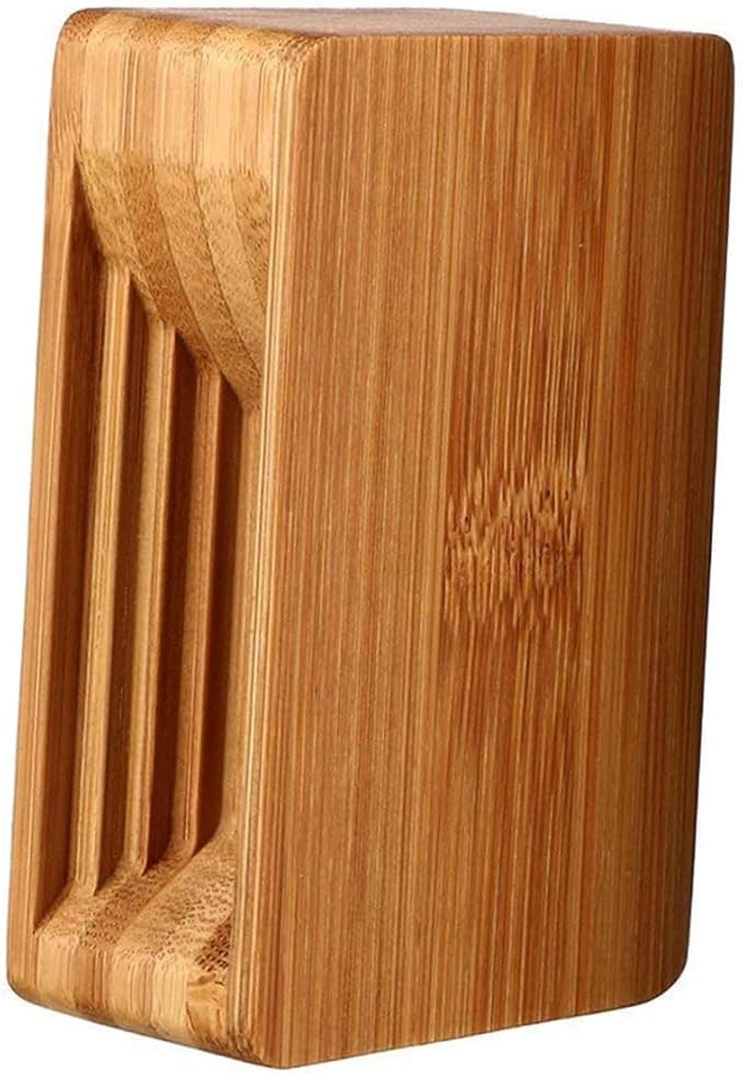 Angoily Wooden Phone Holder Desk Stand Bracket Echo Resonance Sound Amplifier