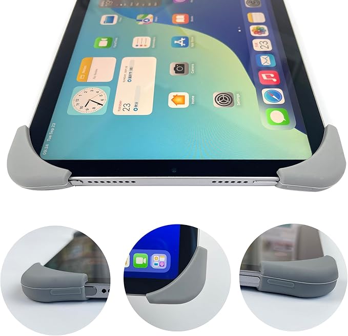 Silicone Anti-Slip Hand Strap Finger Grip Holder for iPad mini 7 (A17 Pro) 2024 / iPad mini 6 2021 8.3 inch - Blue