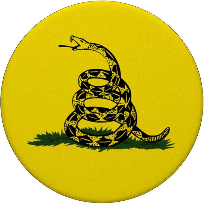 Gadsden Flag Coiled Rattlesnake PopSockets Adhesive PopGrip