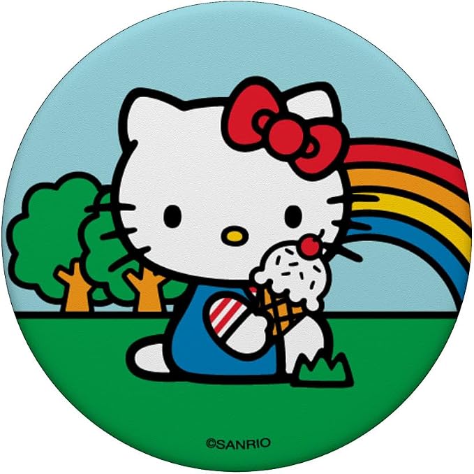 Hello Kitty Ice Cream Summer Rainbow PopSockets Adhesive PopGrip