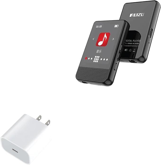 BoxWave Charger Compatible with RUIZU M16 - PD GAN miniCube (30W) 30W Tiny PD GAN Type-C Wall Charger - Winter White