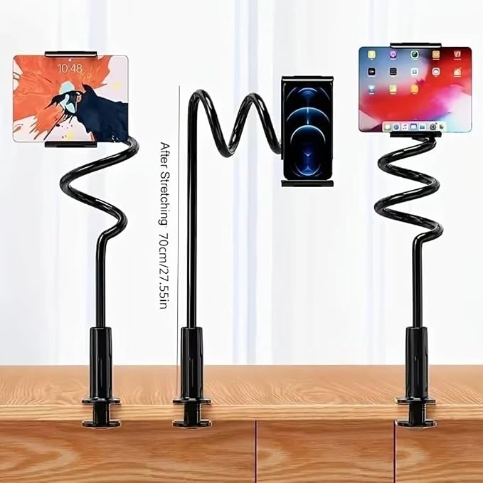Long Arm Tablet Stand Holder for iPad Pro 11 10.2 10.5 Mini 6 Air for Xiaomi Mipad 4 5 (Black)