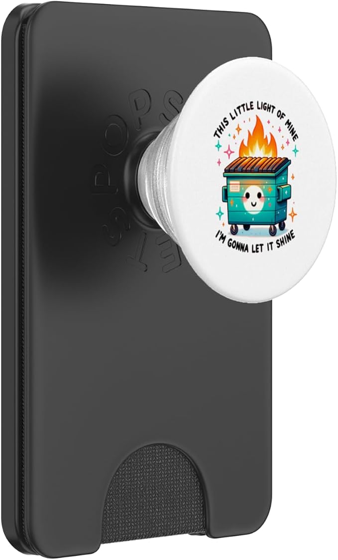 Snarky Dumpster Fire PopSockets Adhesive PopGrip