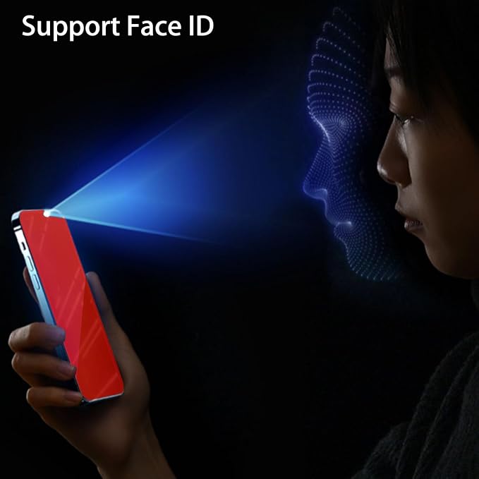 2 Pack Anti-Blue Privacy Screen Protector for Samsung Galaxy S24 Ultra Anti-Spy Soft Red Film Support Finger Unlock 6.8 inch + 2 Pack Camera Lens Glass Protector