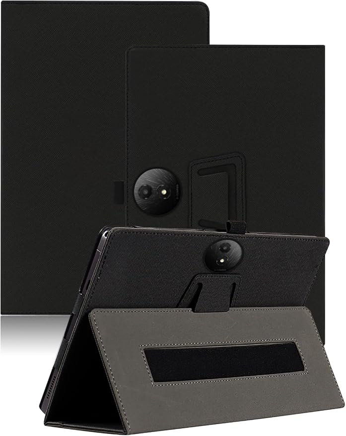 Case for TCL Nxtpaper 11 Plus 11.5 inch TCL Nxtpaper 11 Plus Tablet Case Folding Stand Protective Cover with Pencil Holder and Wrist Strap Full Protection. (Black)