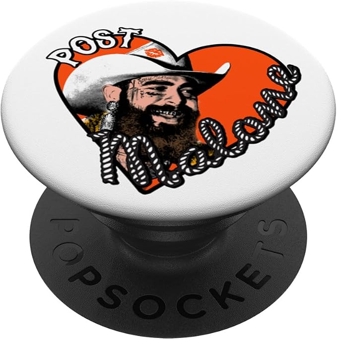 Official Post Malone Heart Photo PopSockets PopGrip for MagSafe