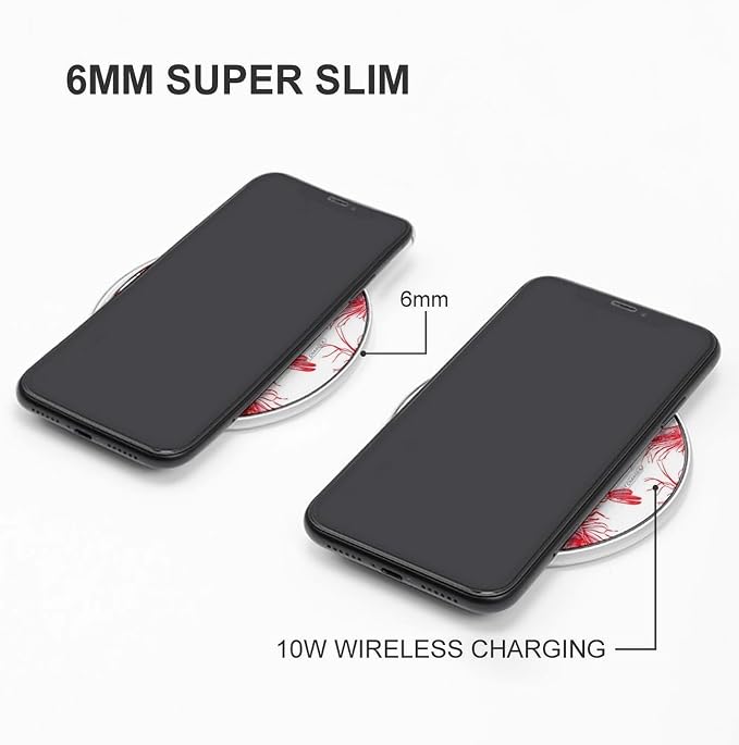 Lobster Shrimp Print Wireless Charger Portable Charging Pad | LightweightAll Smartphone