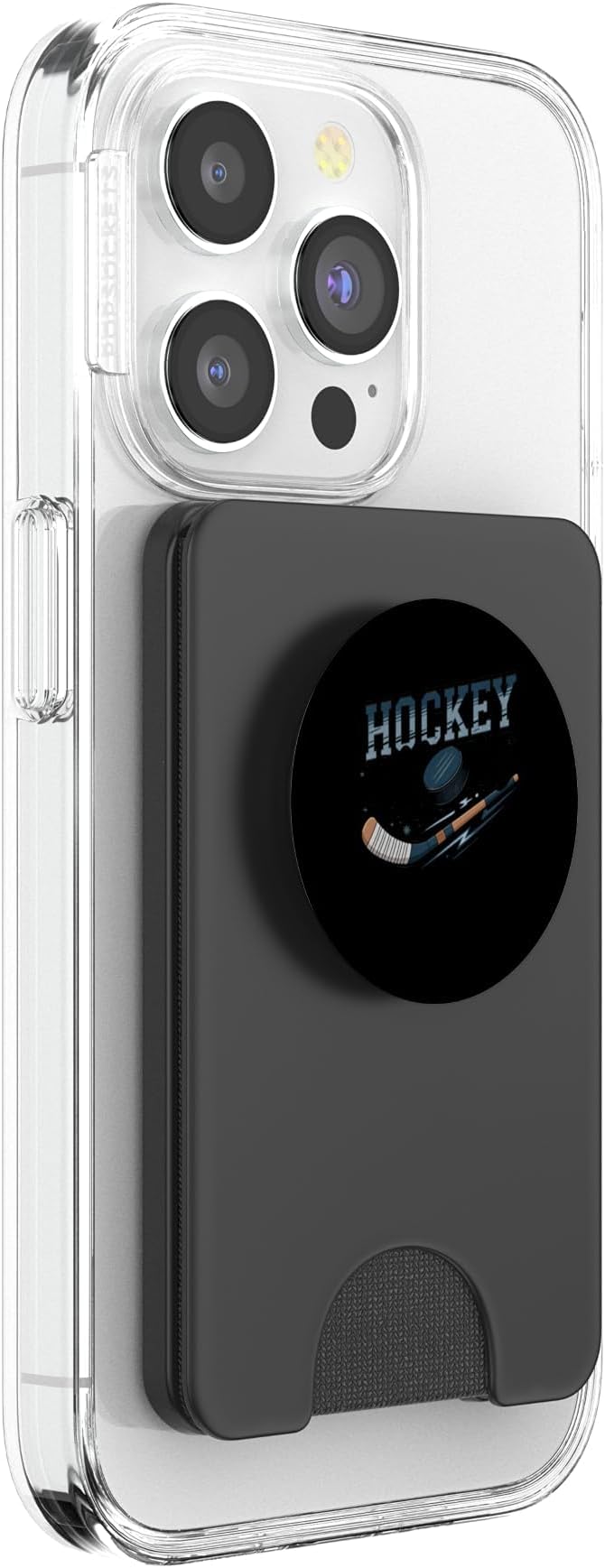 Hockey Mom Stylish Sports Parent Design PopSockets PopWallet for MagSafe