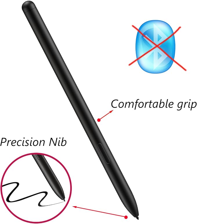 2 Pack Galaxy Tab S10 Ultra S Pen for Samsung Galaxy Tab S10 Ultra/S10 Plus/S10 Lite Stylus Pen Replacement for Galaxy Tab S10 Plus/S10 Ultra/S10 Lite All Versions S Pen (Black)