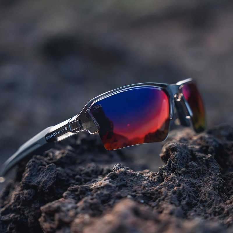 Shady Rays Talon - Mirage Smoke/Blue Red Mirage Mirror Lens, Standard Fit