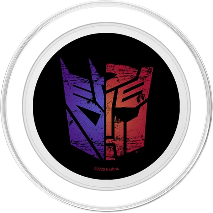 Transformers Autobots And Decepticons Split Color Mask PopSockets Adhesive PopGrip